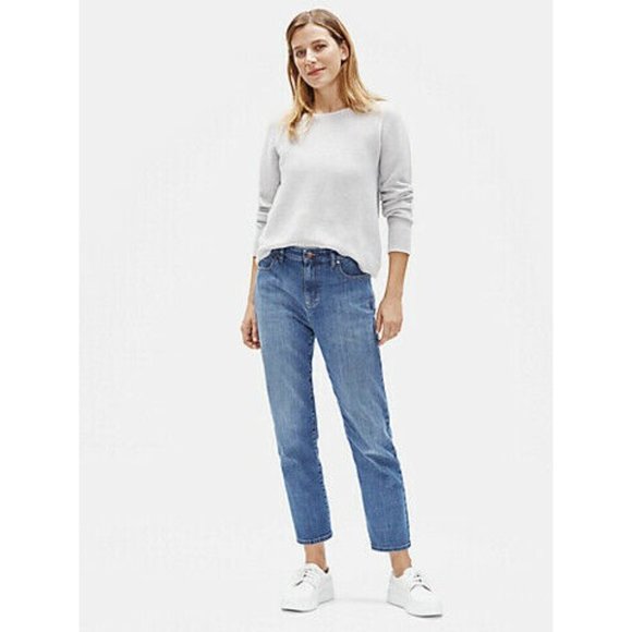 Eileen Fisher Denim - EILEEN FISHER Organic Cotton Soblu Ankle Jean Sz 0